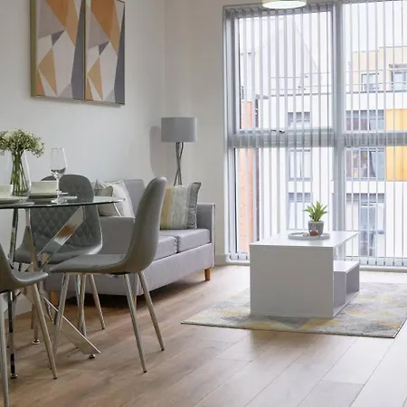 Modern Central Apartment - City Centre - Fast Wifi - Near Utilitia Arena & Icc Birmingham Buitenkant foto